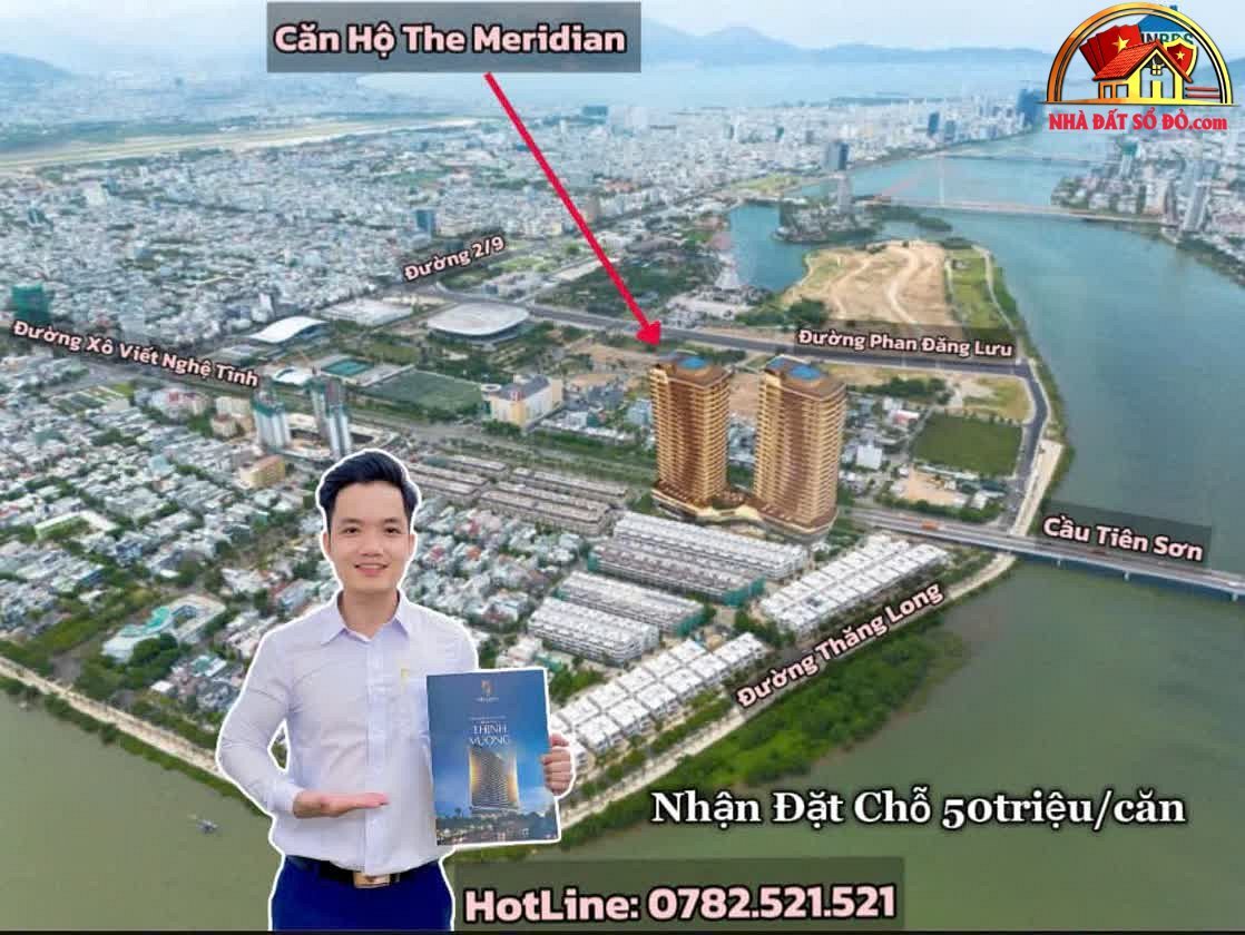 Căn hộ The Meridian View sông 120m², giá chỉ 80 triệu/m² – Bán căn hộ chung cư tại Hải Châu, Đà Nẵng – NHÀ ĐẤT BẤT ĐỘNG SẢN SỔ ĐỎ