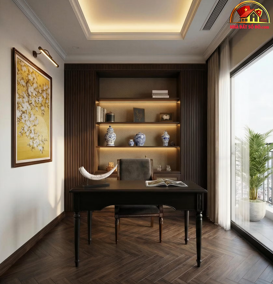 Căn hộ 2PN tối giản Hà Nội: Biến 1 phòng ngủ lấy góc làm việc ngập ánh sáng- Ảnh 7. Căn hộ 2PN tối giản Hà Nội: Biến 1 phòng ngủ lấy góc làm việc ngập ánh sáng- Ảnh 7.