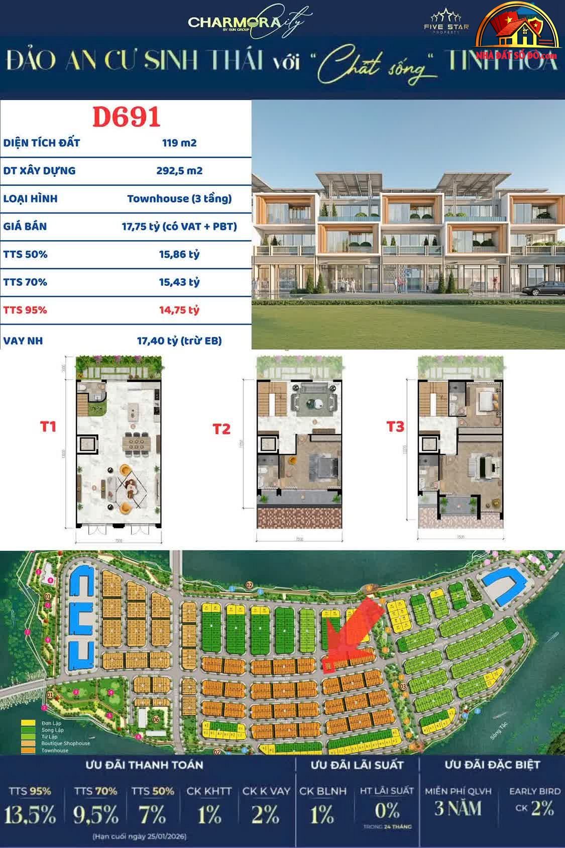 Nhà phố 3 tầng ven sông – Giá 17.75 tỷ – Bán căn hộ chung cư – Nhà Đất Bất Động Sản Sổ Đỏ
