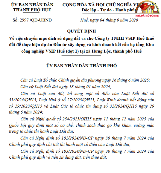 Huế cho thuê gần 110ha đất làm khu công nghiệp hơn 3.000 tỷ đồng- Ảnh 1.