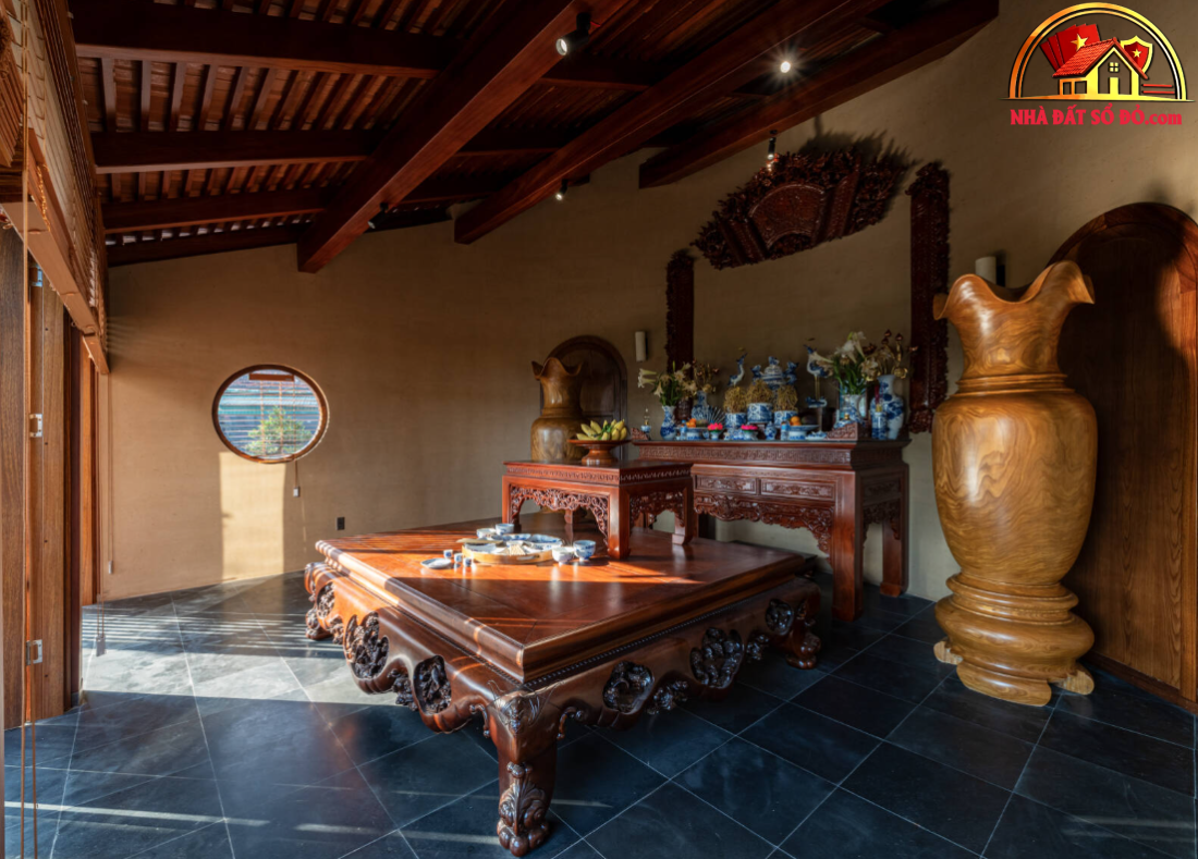 Nhà 3 thế hệ tại Quảng Ninh: Cấu trúc chữ U tái hiện nếp nhà ba gian- Ảnh 12. Nhà 3 thế hệ tại Quảng Ninh: Cấu trúc chữ U tái hiện nếp nhà ba gian- Ảnh 12.