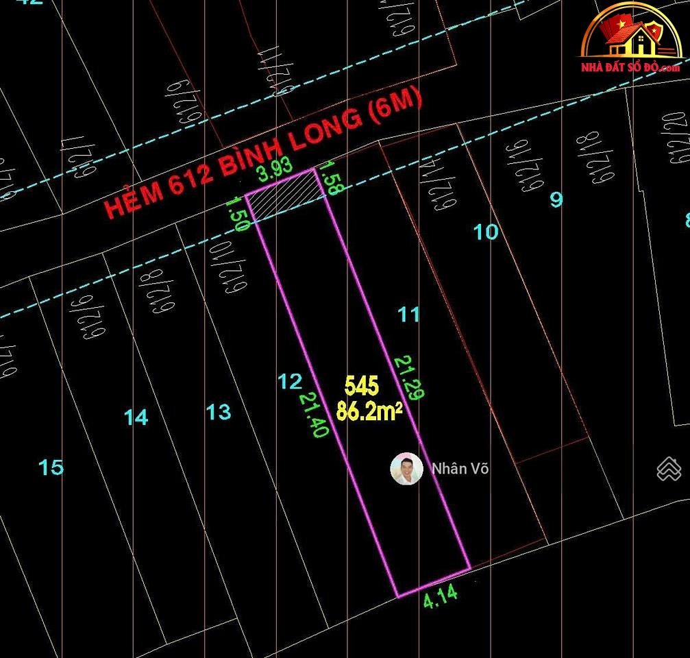 Bán nhà hẻm Bình Long, quận Tân Phú – 92m2 – giá 6.3 tỷ, thương lượng