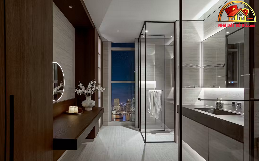 Penthouse hướng sông Sài Gòn: Phong cách nghỉ dưỡng và sự chuyển tiếp không gian vô hình- Ảnh 12.