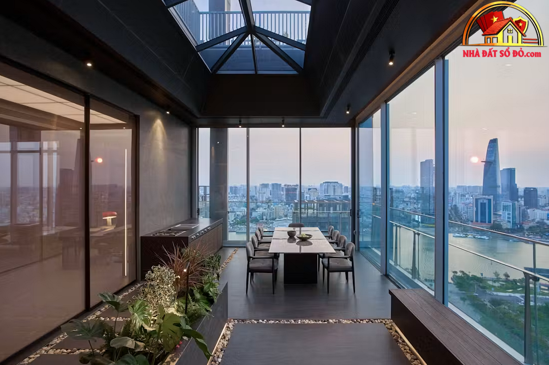 Penthouse hướng sông Sài Gòn: Phong cách nghỉ dưỡng và sự chuyển tiếp không gian vô hình- Ảnh 13.