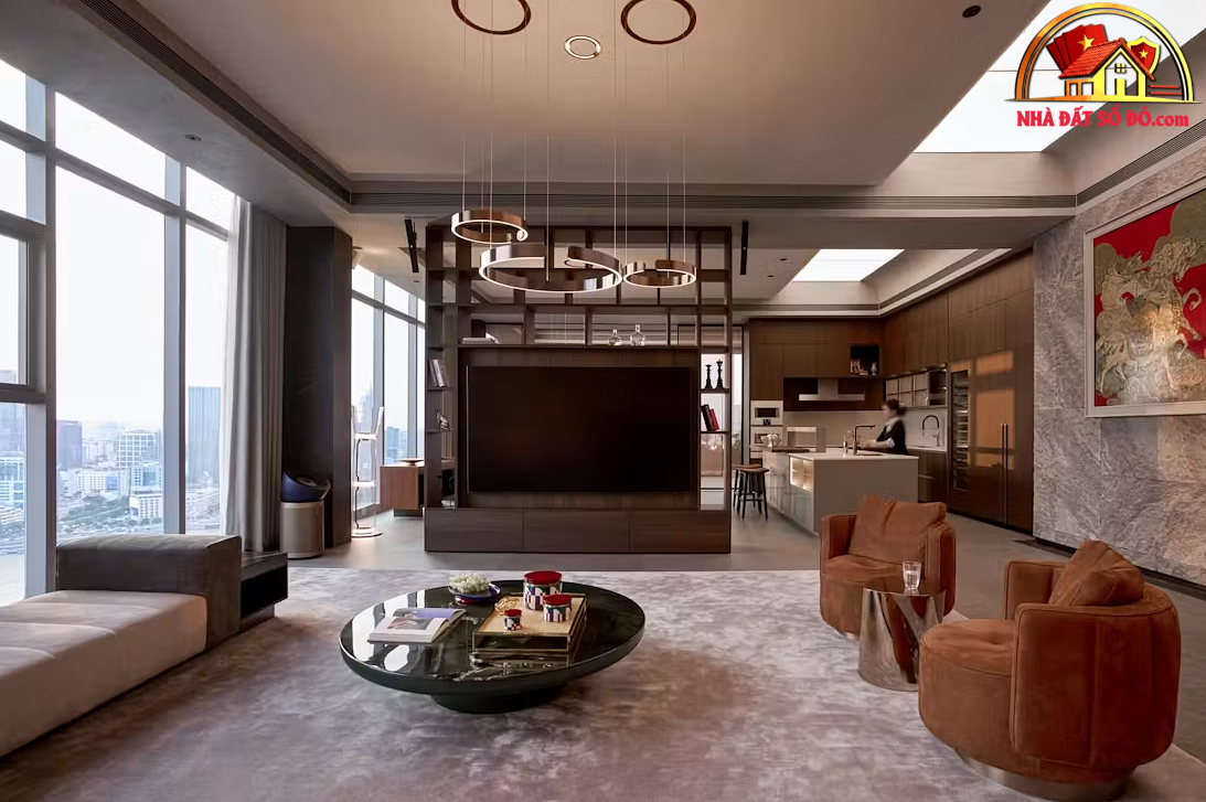 Penthouse hướng sông Sài Gòn: Phong cách nghỉ dưỡng và sự chuyển tiếp không gian vô hình- Ảnh 3.