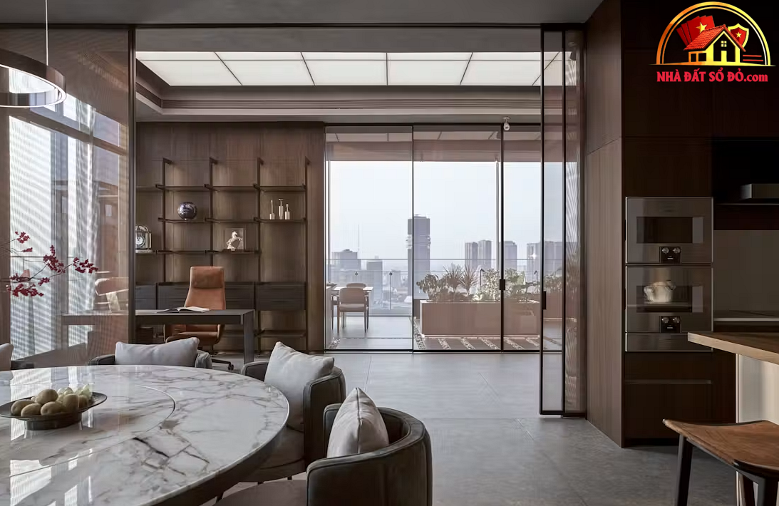 Penthouse hướng sông Sài Gòn: Phong cách nghỉ dưỡng và sự chuyển tiếp không gian vô hình- Ảnh 8.