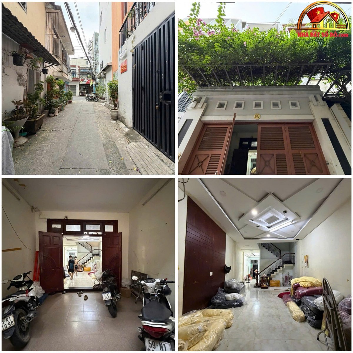 Nhà đẹp 4 tầng hẻm xe hơi, gần chợ – 90m2 – 12.3 tỷ – TP.HCM