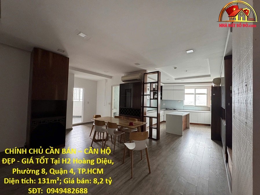 Căn hộ đẹp 131m2 giá 8,2 tỷ tại H2 Hoàng Diệu – Mua bán nhà đất