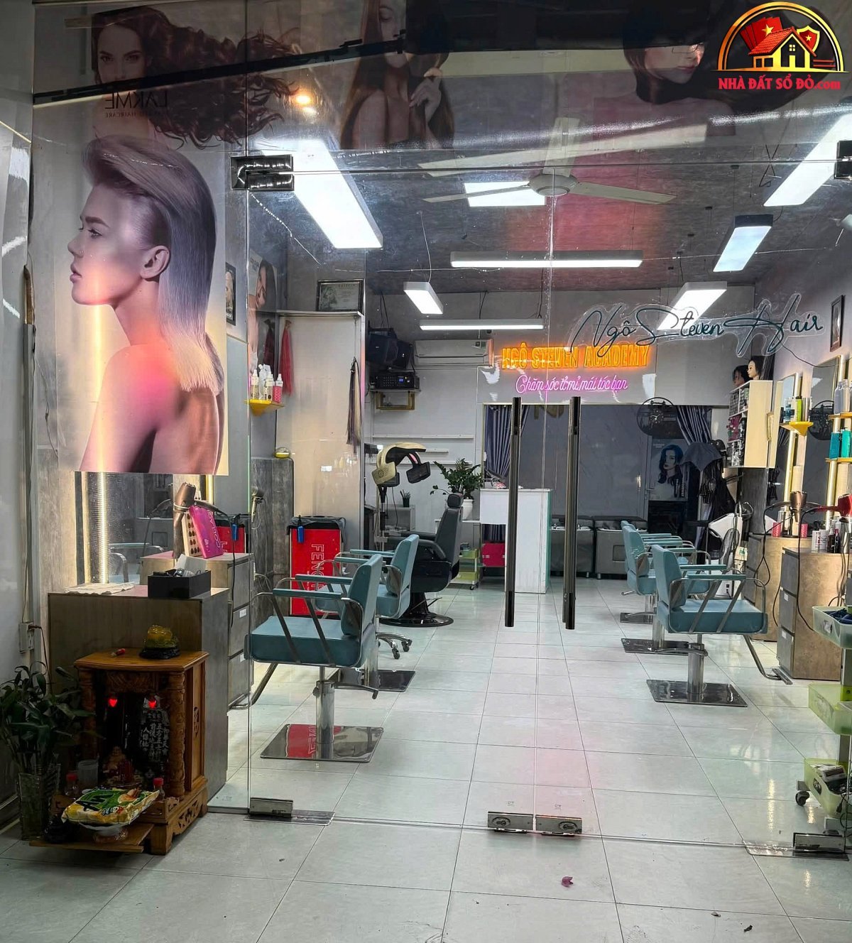 Nhà đất sổ đỏ quận 12 – Sang nhượng salon mặt bằng 100m2 giá 45 triệu