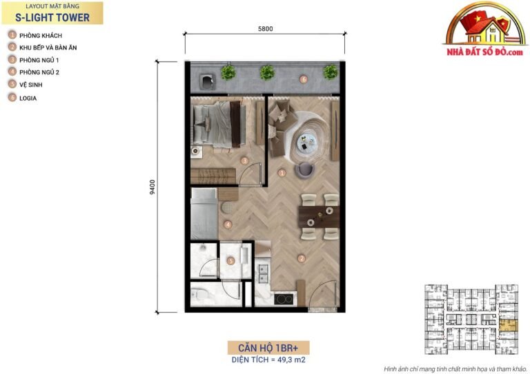 Nhà đất sổ đỏ Đà Nẵng: Căn hộ 1PN S-Light Tower gi… – Bán chung cư Quận Cẩm Lệ – Đà Nẵng giá Dưới 3 tỷ
