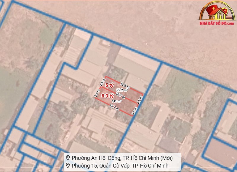 Nhà đất sổ đỏ TP.HCM: 2 lô đất đẹp Tô Ngọc Vân, giá 6,3 tỷ