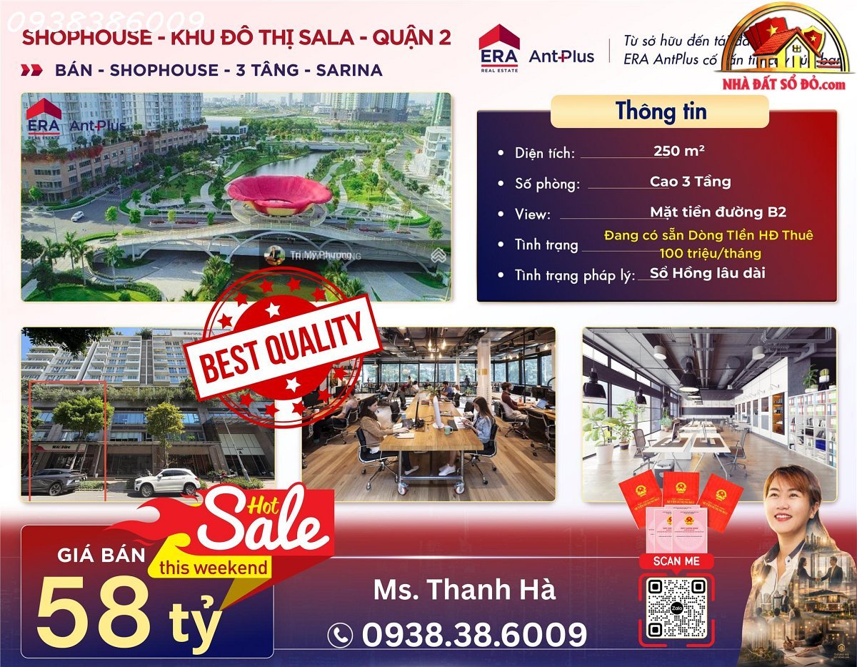 Shophouse mặt tiền B2, An Lợi Đông – 250m2, giá 58 tỷ – cơ hội đầu tư sinh lời cao