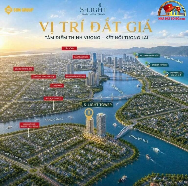 Căn hộ 1PN view sông Hàn chỉ 2,2 tỷ – S-Light Tower – Đà Nẵng – NHÀ ĐẤT BẤT ĐỘNG SẢN SỔ ĐỎ
