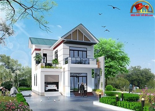 9 mẫu biệt thự 2 tầng hiện đại được xây dựng nhiều nhất hiện nay - Ảnh 1.