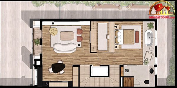 Căn hộ tối giản với nội thất gỗ, vải tái chế - Ảnh 8. Căn hộ tối giản với nội thất gỗ, vải tái chế - Ảnh 8.