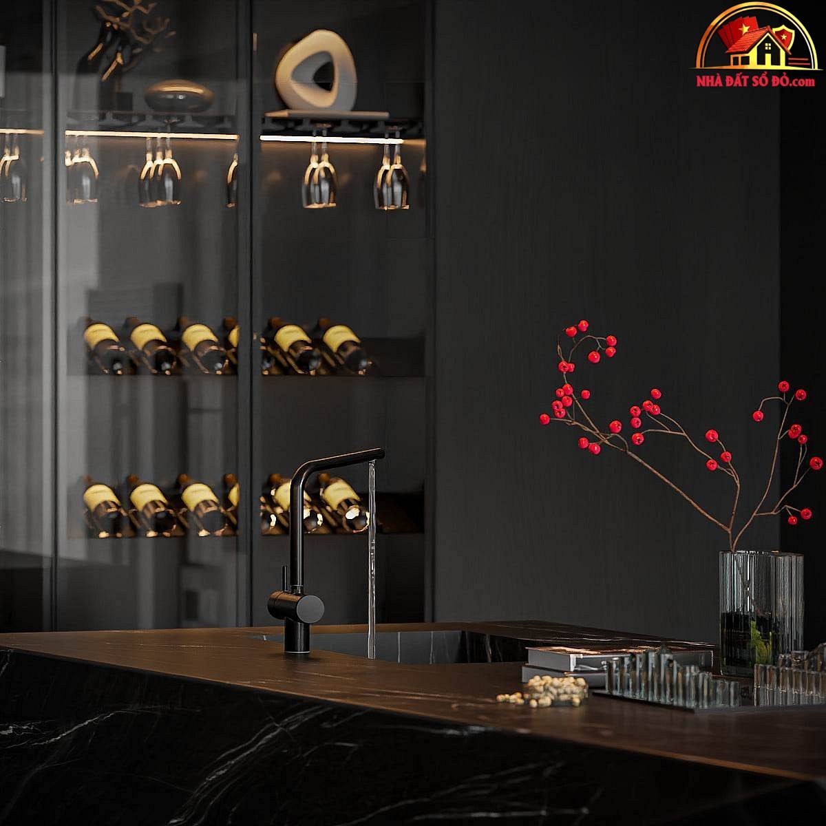 Biệt thự đen huyền bí rộng 650m2 ở Sài Gòn, mang đậm tính nghệ thuật - Ảnh 15.