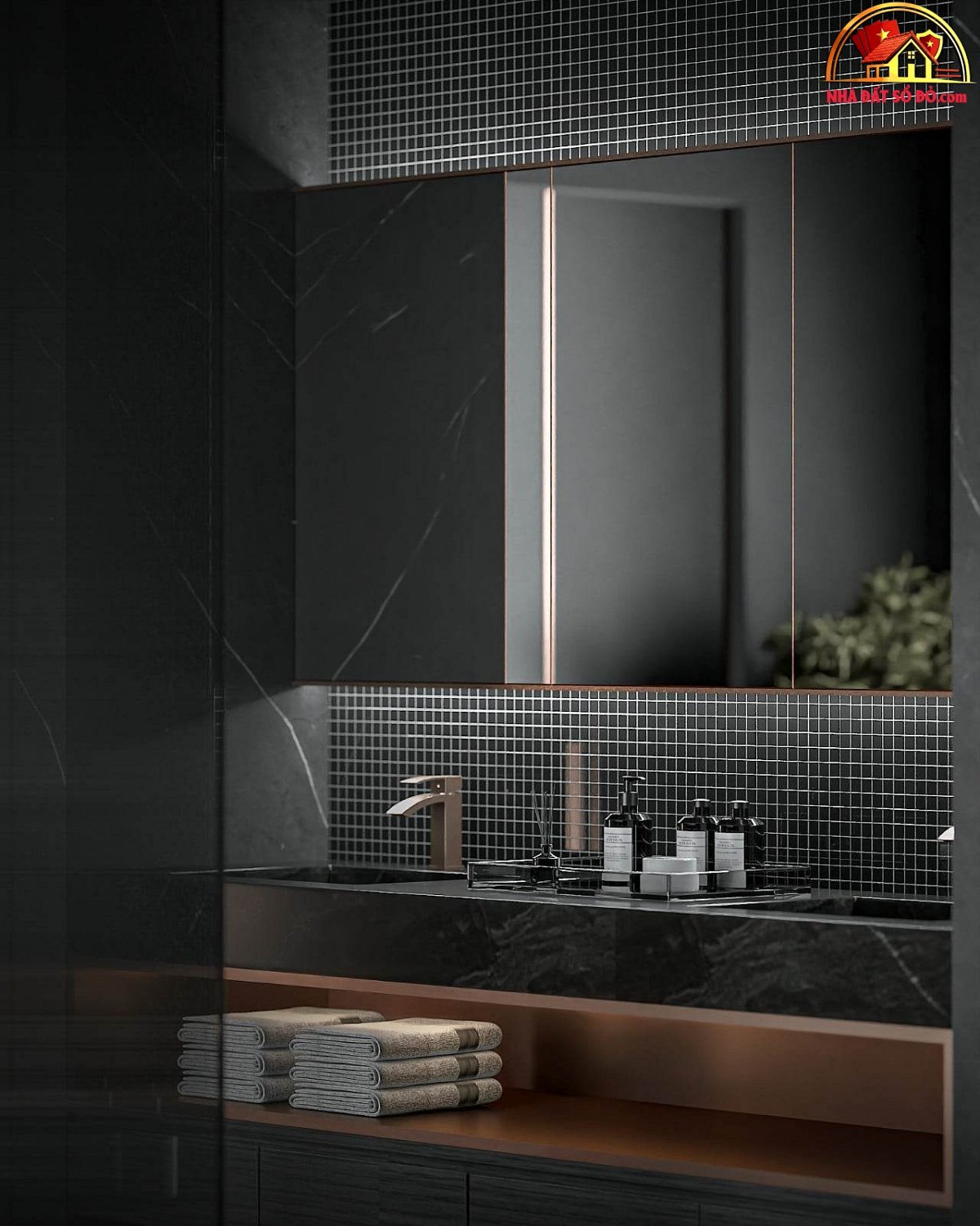 Biệt thự đen huyền bí rộng 650m2 ở Sài Gòn, mang đậm tính nghệ thuật - Ảnh 10.