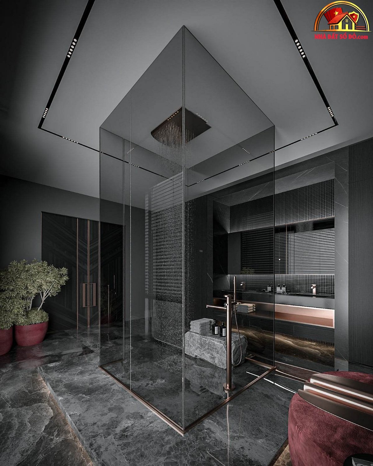Biệt thự đen huyền bí rộng 650m2 ở Sài Gòn, mang đậm tính nghệ thuật - Ảnh 8.