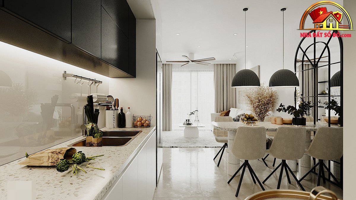 Căn hộ chỉ dùng 2 màu đen và trắng ở Hà Nội vẫn sang, xịn đến bất ngờ - Ảnh 3. Căn hộ chỉ dùng 2 màu đen và trắng ở Hà Nội vẫn sang, xịn đến bất ngờ - Ảnh 3.