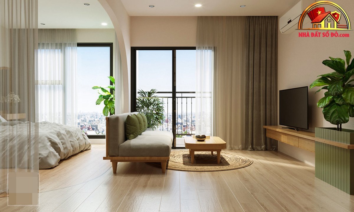 Căn hộ xanh cốm, ăn gian diện tích nhờ thiết kế không gian mở - Ảnh 3.