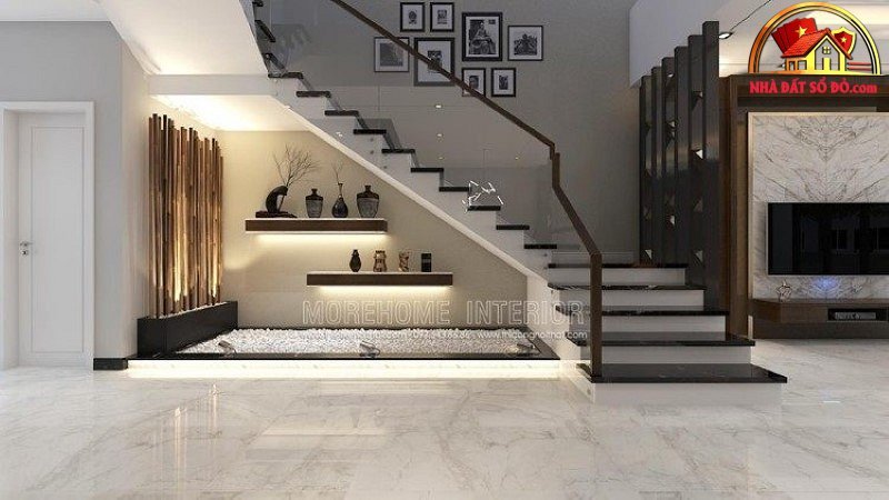 Thiết kế gầm cầu thang đẹp ấn tượng cho phòng khách - Ảnh 2. Thiết kế gầm cầu thang đẹp ấn tượng cho phòng khách - Ảnh 2.