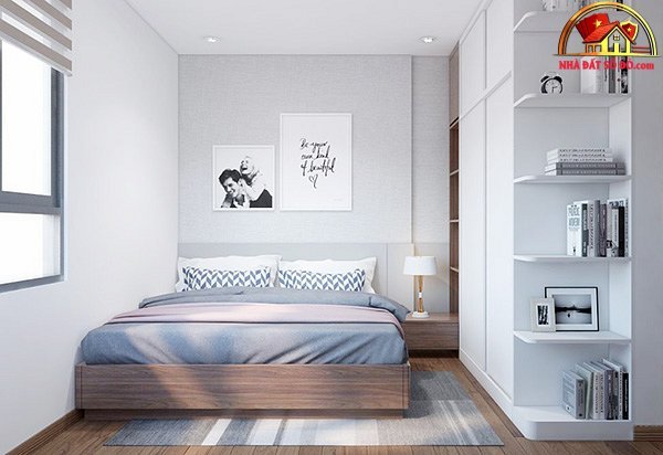 Cách bố trí giường lớn cho phòng ngủ nhỏ - Ảnh 1. Cách bố trí giường lớn cho phòng ngủ nhỏ - Ảnh 1.