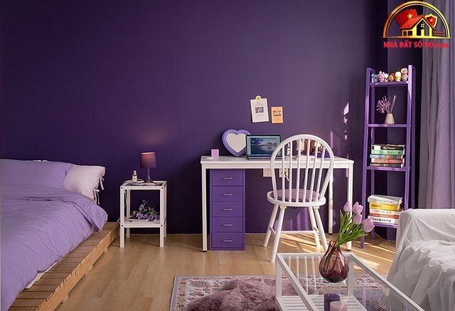 Những kiểu phòng ngủ tím độc đáo và mới mẻ - Ảnh 5. Những kiểu phòng ngủ tím độc đáo và mới mẻ - Ảnh 5.