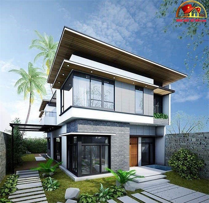 9 mẫu biệt thự 2 tầng hiện đại được xây dựng nhiều nhất hiện nay - Ảnh 8.