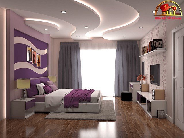 Những kiểu phòng ngủ tím độc đáo và mới mẻ - Ảnh 8. Những kiểu phòng ngủ tím độc đáo và mới mẻ - Ảnh 8.