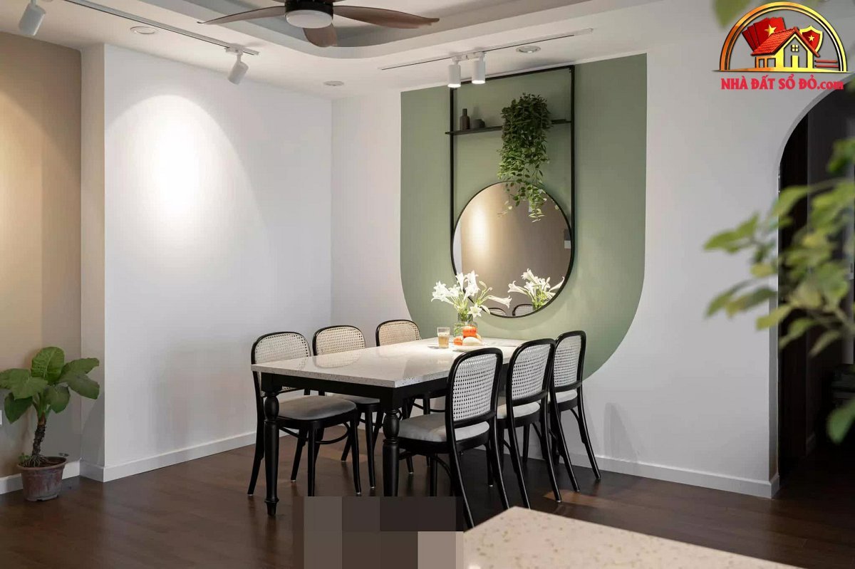 Căn hộ xanh bơ dịu dàng, đường nét thiết kế bắt mắt - Ảnh 9. Căn hộ xanh bơ dịu dàng, đường nét thiết kế bắt mắt - Ảnh 9.