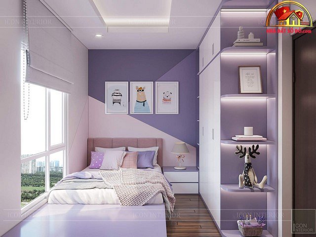 Những kiểu phòng ngủ tím độc đáo và mới mẻ - Ảnh 9. Những kiểu phòng ngủ tím độc đáo và mới mẻ - Ảnh 9.
