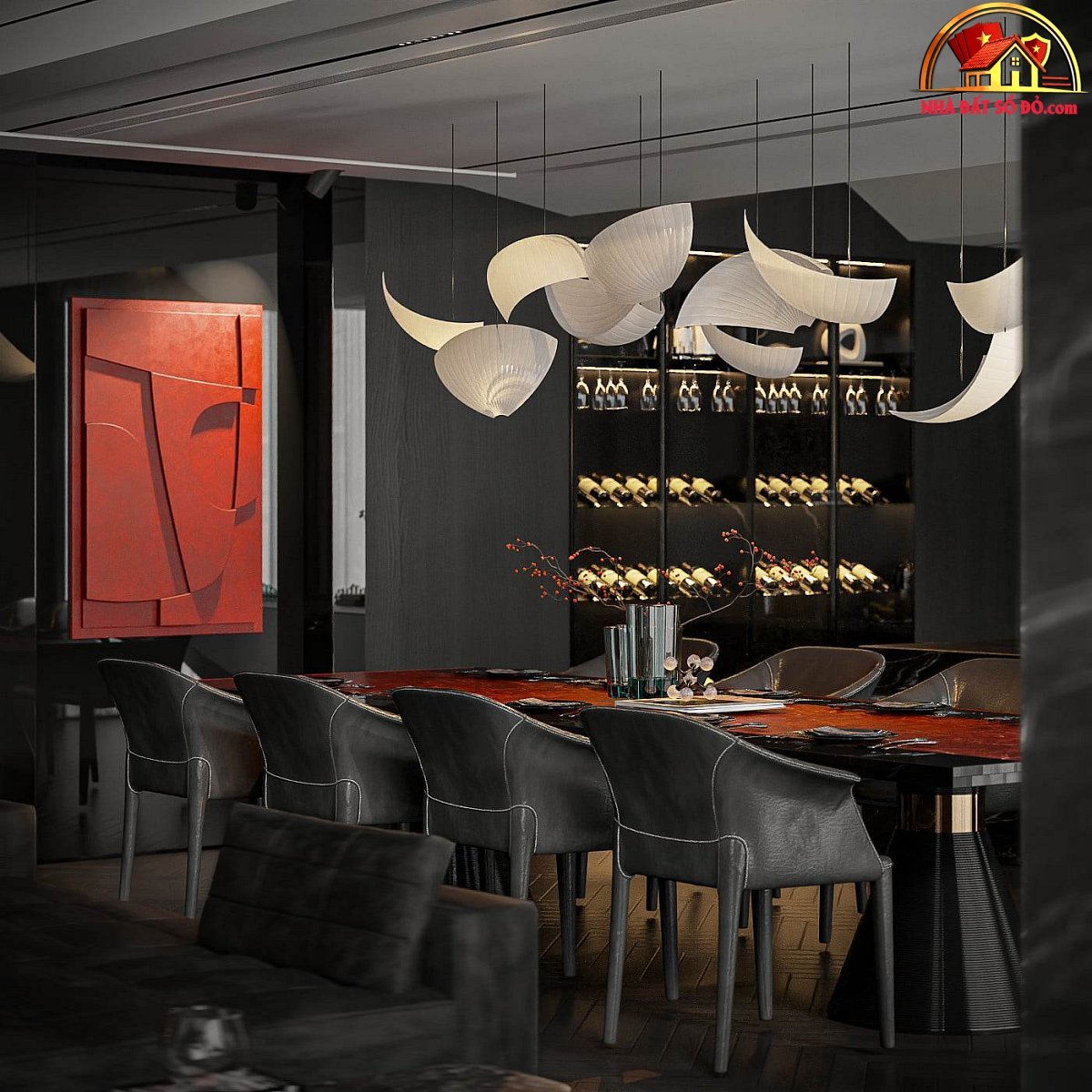 Biệt thự đen huyền bí rộng 650m2 ở Sài Gòn, mang đậm tính nghệ thuật - Ảnh 19.